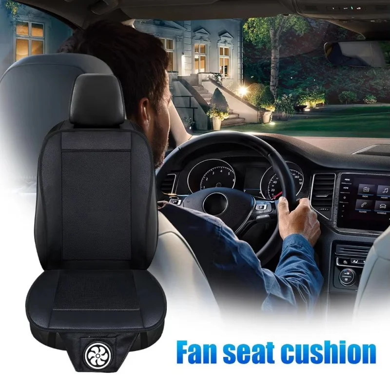 

Car Ventilated Seat Cushion USB Powered Summer Cool Air Seat Mat Fast Blowing Refrigerated Cooling Pad for Car Truck SUV