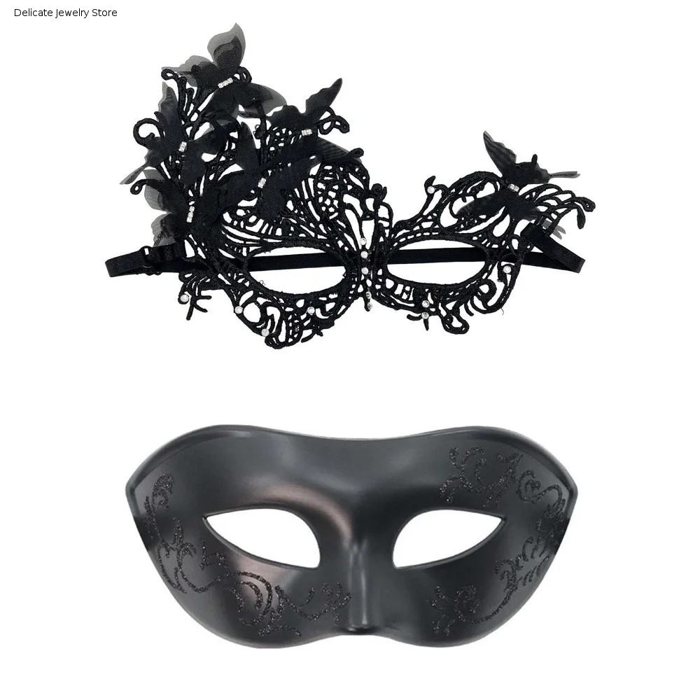 Multicolor Half-Face Lace Mask Cosplay rhinestone Butterfly Mask Seductive Style Fancy Prom Halloween Festival Party Mask