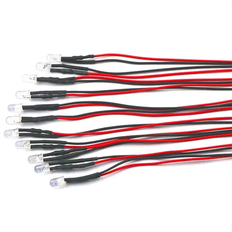 1Pcs 5Mm Light-Emitting Diode Led Met Draad Lamp Kralen Model Decoratieve Voor Diy Home Decoratie DC12V