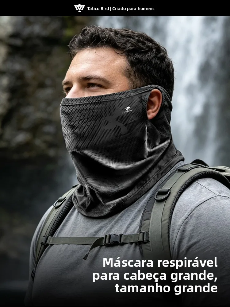 tactical-bird-men's-large-size-ice-silk-sun-protection-face-mask-ear-hanging-style-breathable-cycling-neck-warmer-multi-funct