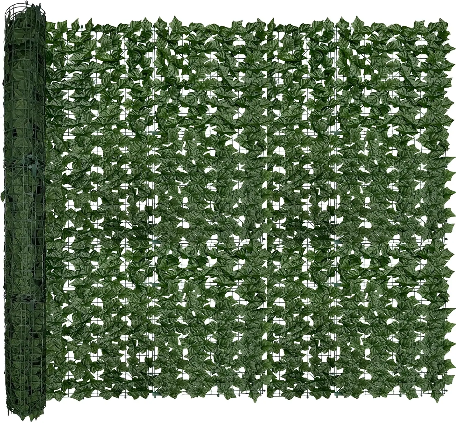 

Realistic Artificial Ivy Privacy Fence Roll, 128"x72" UV-Resistant Fake Hedge for Indoor/Outdoor Decor