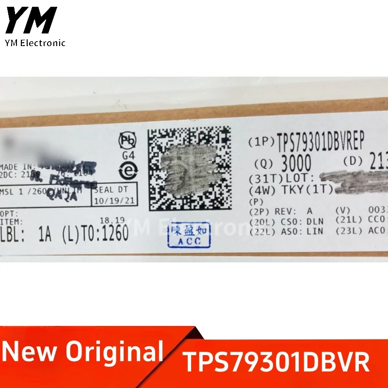 New Original TPS79301DBVR PGVI SOT-23-6 200mA Single output low voltage differential linear regulator LDO