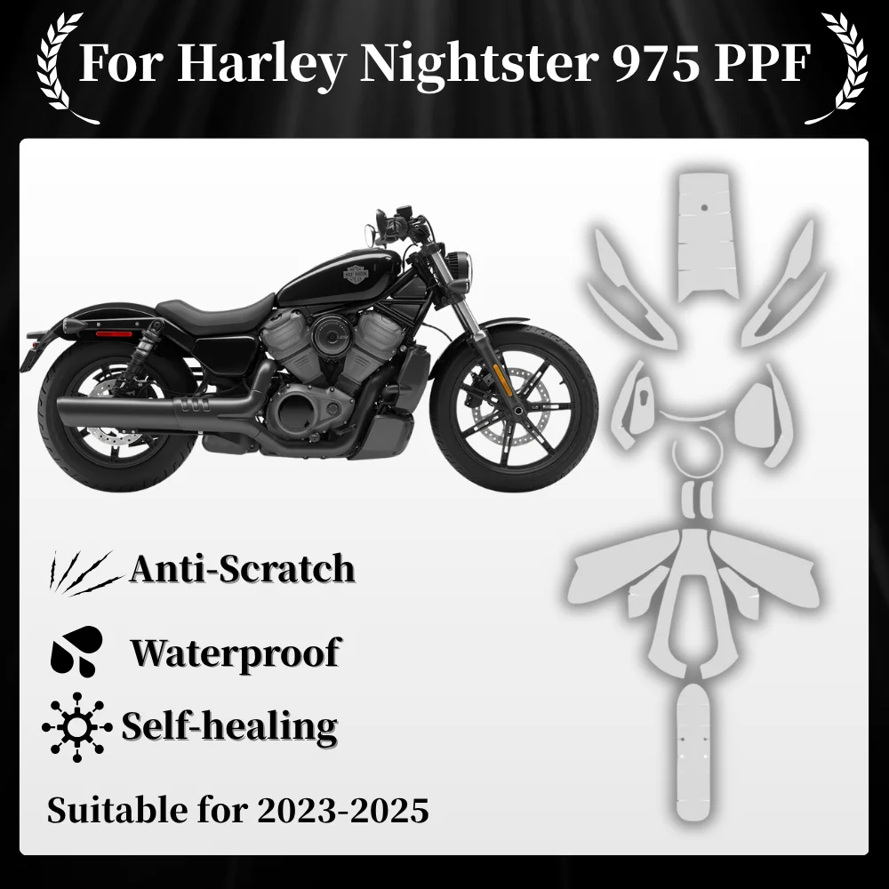 

Для Harley Nightster 975, защитная пленка из ТПУ PPF, защита от краски для всего тела, устойчивый к царапинам комплект, аксессуары для Harley 2023-2025