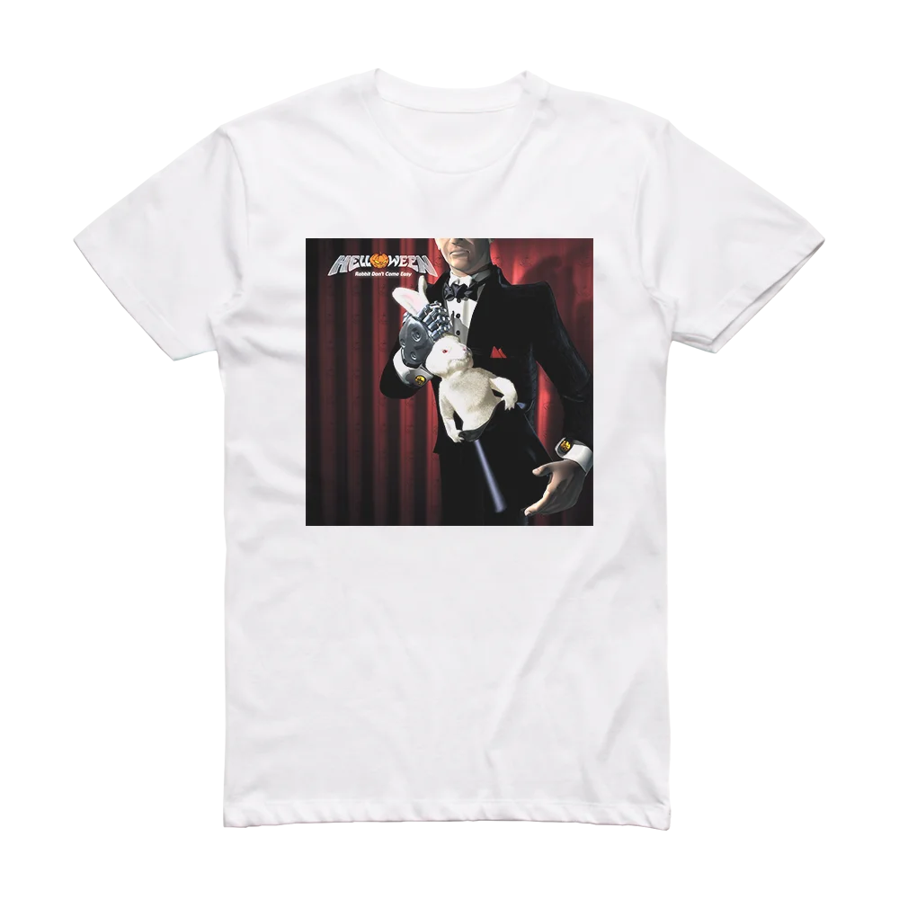 أرنب لا تأتي سهل غلاف الألبوم تي شيرت الفرقة الألمانية جولة حول العالم ميرش تي شيرت النساء الرجال المتضخم Y2K ملابس قطنية قصيرة الأكمام #2