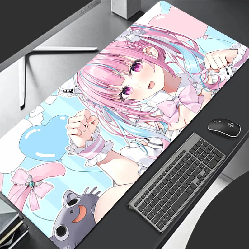 

Hololive Minato Aqua Mouse Pad Gaming Accessories Office Gamer Keyboard Desk Mat Non-Slip Laptop ground mat PC carpet Mousepad