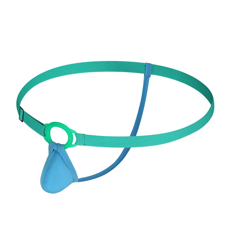 

Aibc мужские стринги с разделением пуль, силиконовое кольцо с замком, эротические стринги, маленькая сумка, чувственное усиление нижнего белья