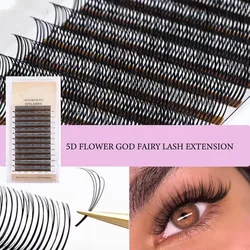 5D Premade Fan 0.07 5D Flower God Fairy Lash Extension Easy Fan Blooming Spike Russian Volume Lash Silk Individual Lashes