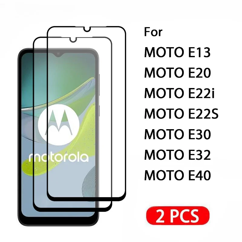 2PCS  Screen Protector Tempered Glass Film For MOTO E13 E20 E22i E22S E30 E32 E40 Glass