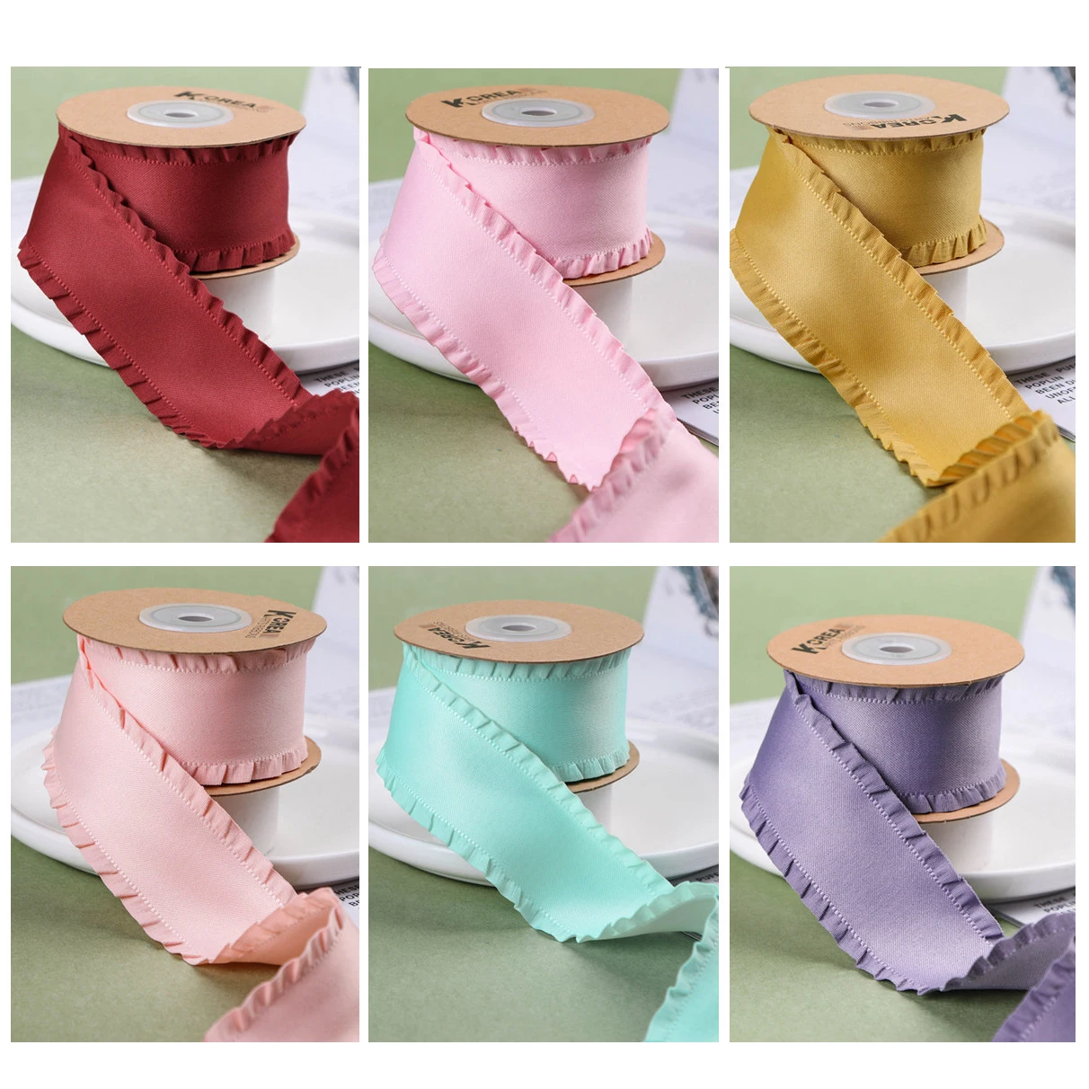 5 Yard/Lot 10/16/22/40mm Polyester Falbala Ribbon Bow Hair Lace Clothing Accessories DIY Manual Materials Nastri Per Decorare