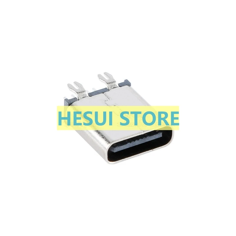 USB Type-C 14P female stand harpoon four height 10.0 fast charge port socket USB connector