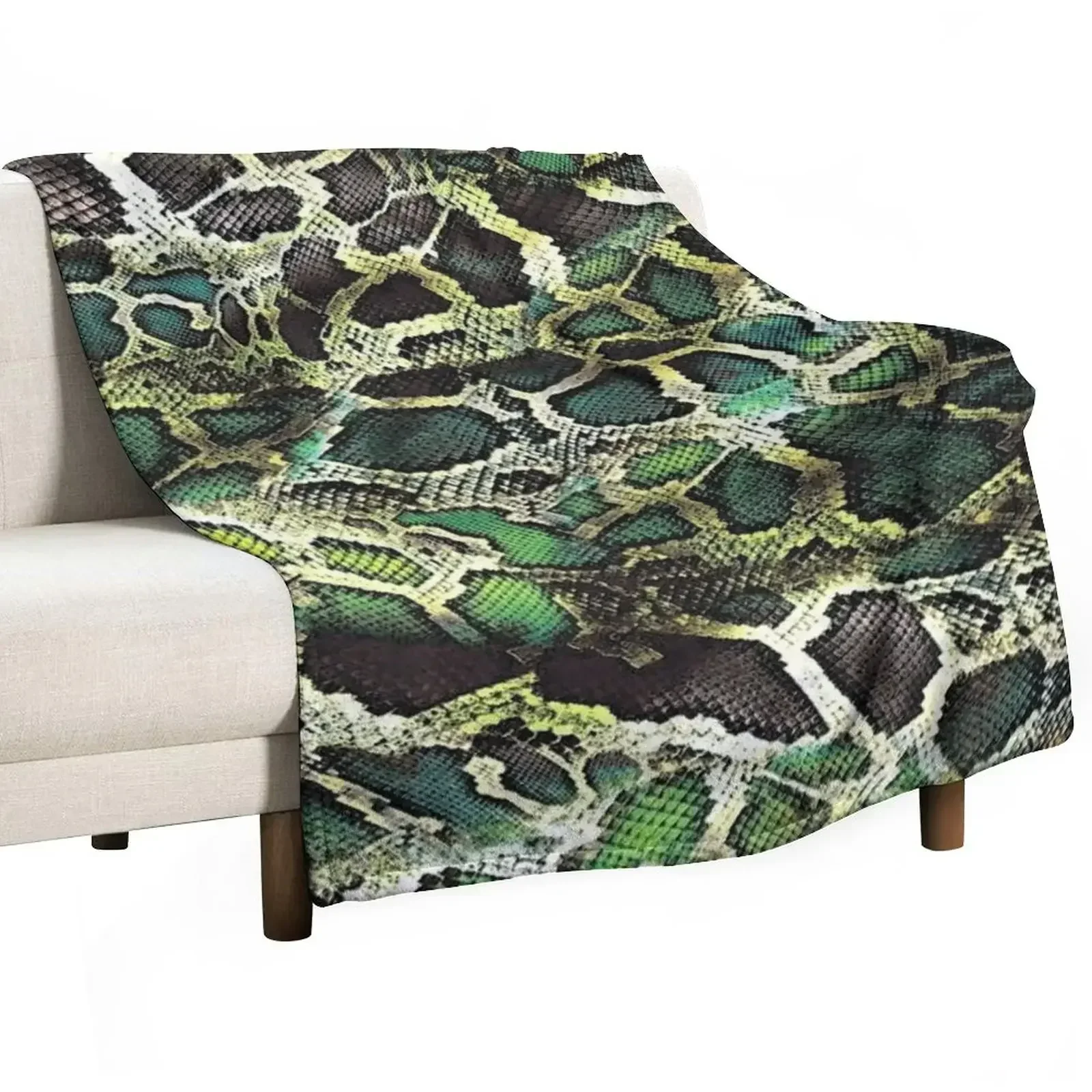 

Snakeskin Throw Blanket Furry for winter Weighted Blankets