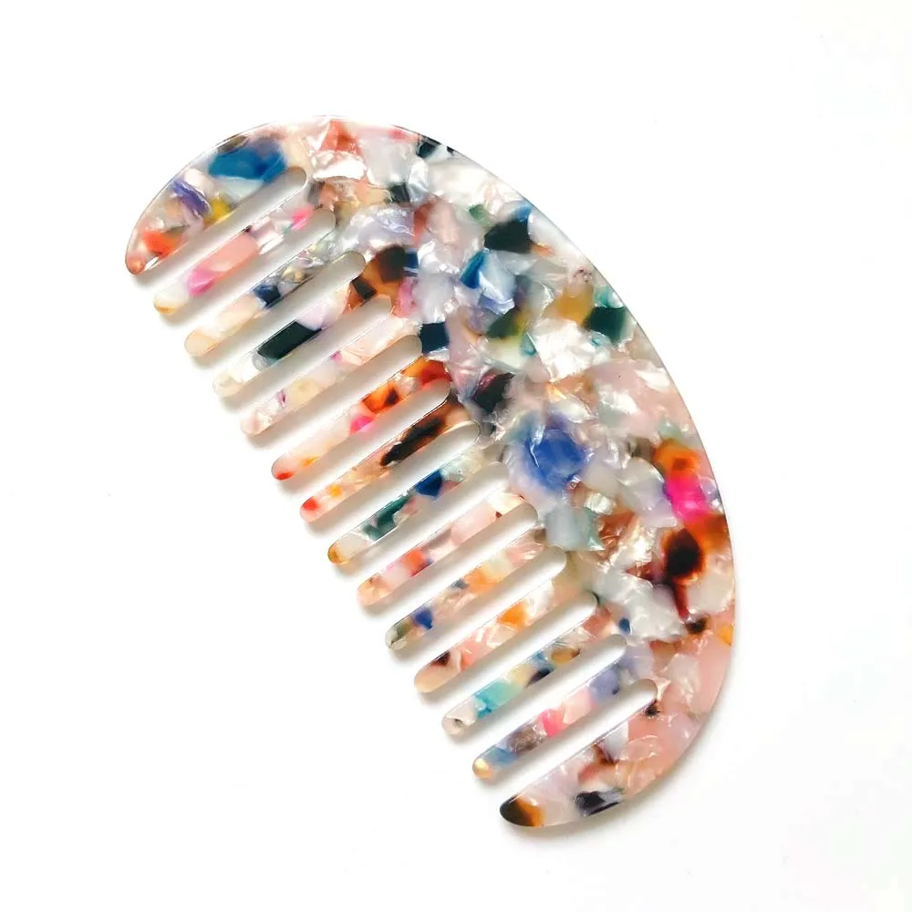 Girls Fashion Salon tool Korean Design Hair Styling Tool Acetate Hair Combs Tortoise Shell Hairdressing Comb Hair Cutting Brush