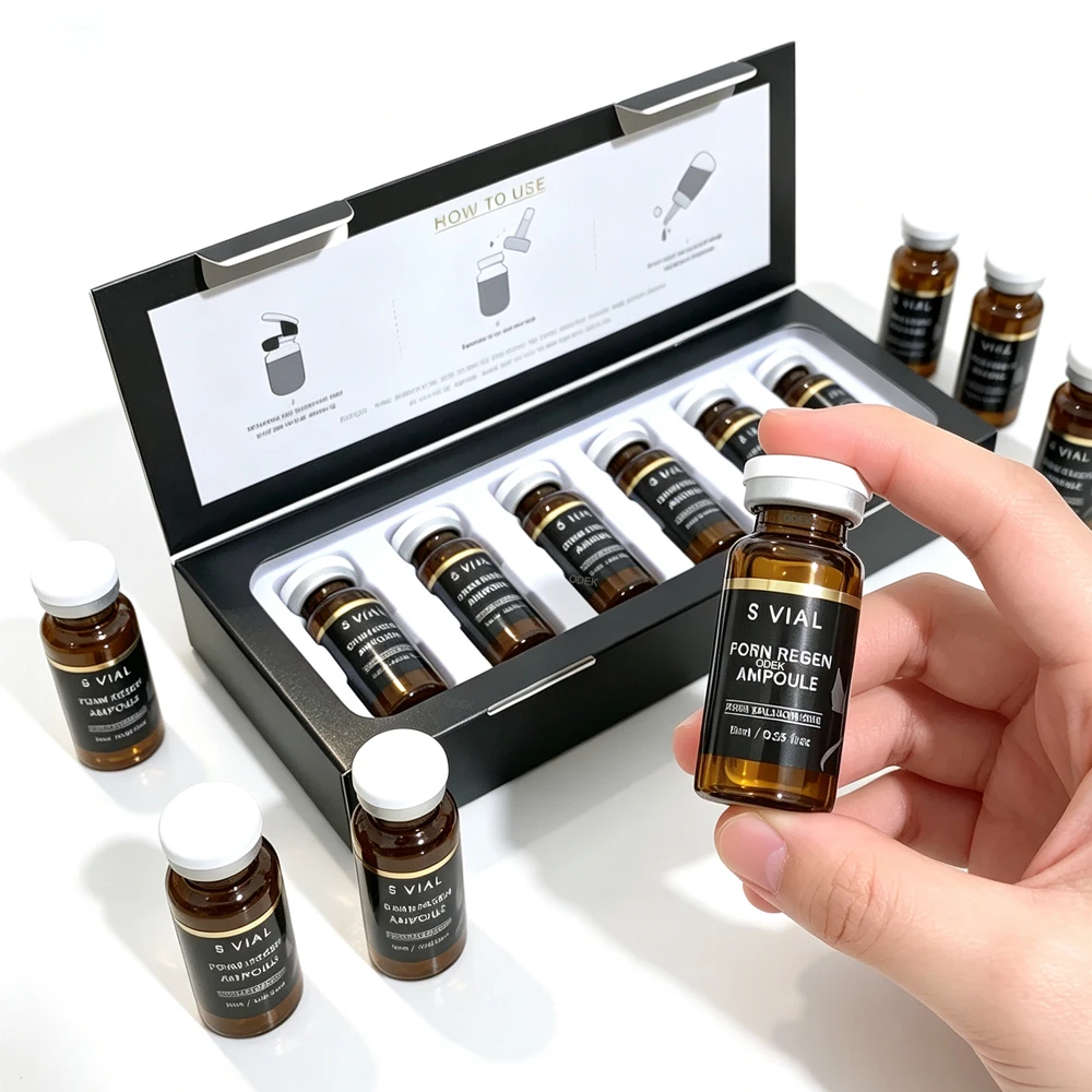 Korea 10ml PDRN Salmon DNA Ampoule Skin Booster Essence  Brightening Hydrating Rejuvenating Salon Skincare