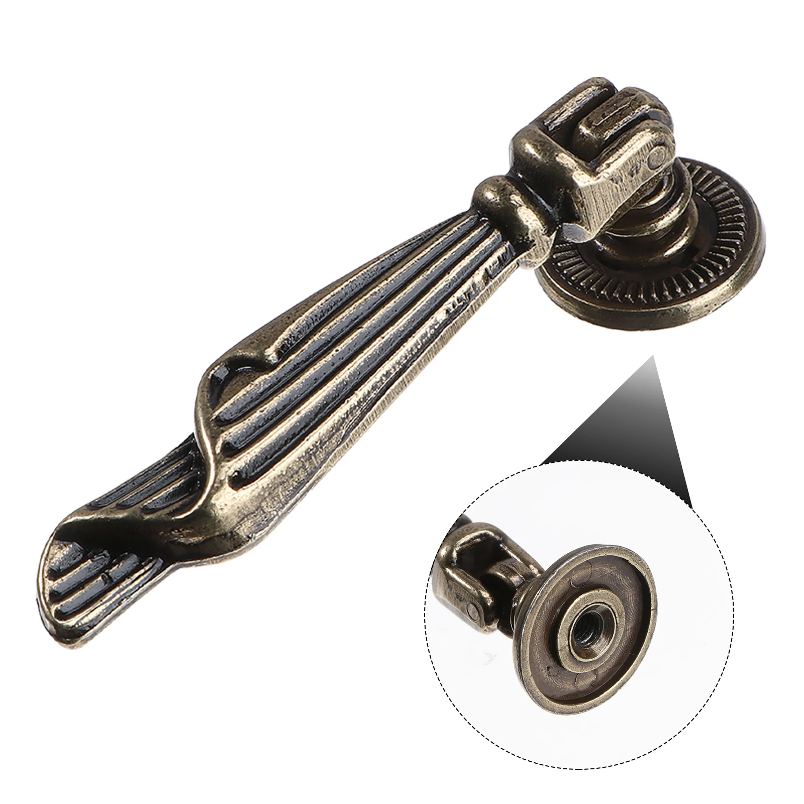 

4pcs Vintage Wardrobe Pull H les Furniture Knobs Cupboard Boxes Houses Stylish Cabinet Hardware Accessories Retro Door H