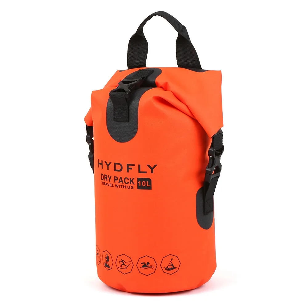 耐久性のあるtpu防水ドライバッグ10l防水ロールトップバックパック軽量アウトドアドライバッグウォータースポーツ
