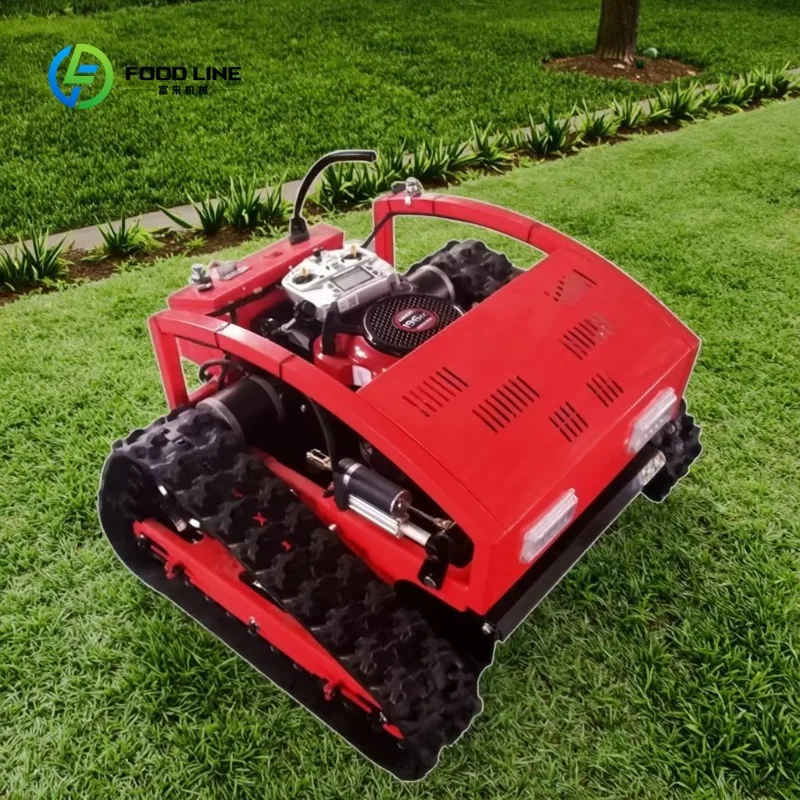 Customized High Quality Industrial Grade Diesel Self Propelled Lawn Mowing Robot Rotating All-Terrain Remote Control Lawn Mower