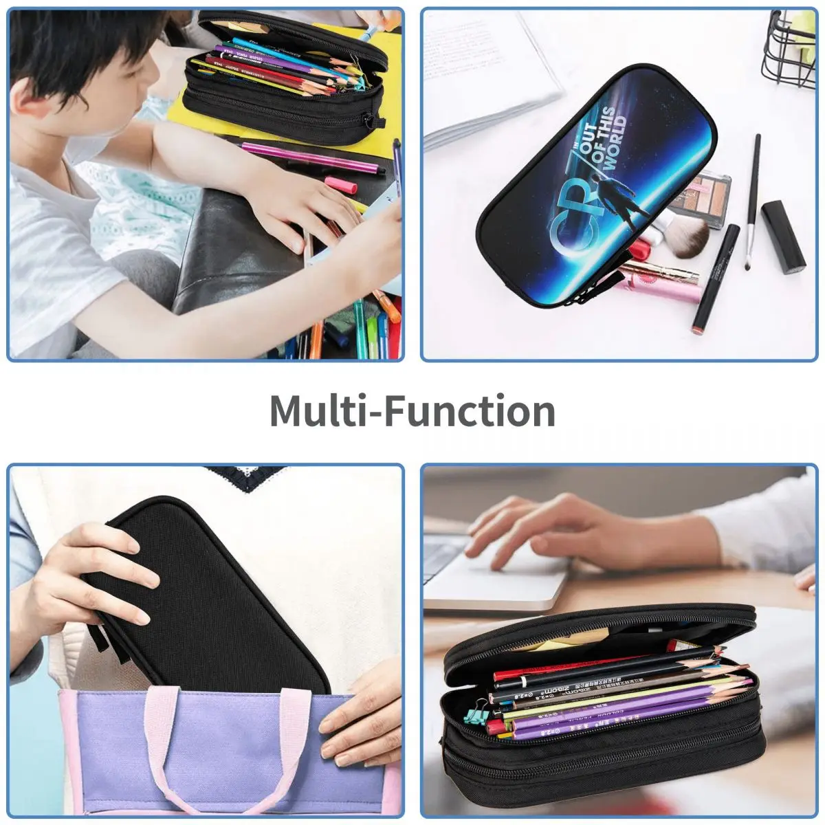 2024 Ronaldo Pencil Case Merhch Football Soccer CR7 Pen Holder Accessories Pencil Bags for Students School Gifts Pencilcases