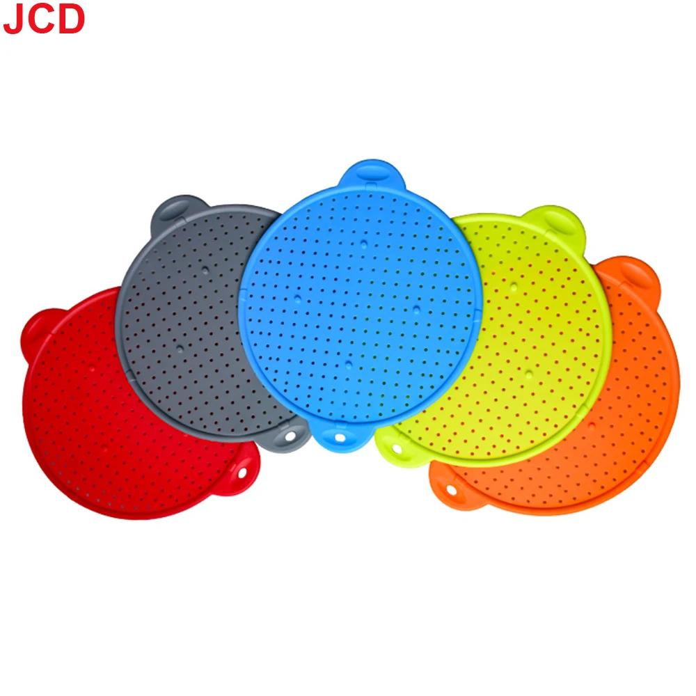 Hot Splatter Screen Guard Kitchen sottopentola coperchio della pentola coperchio della padella Silicone Spill stopper Wash Strainer Hook Design High