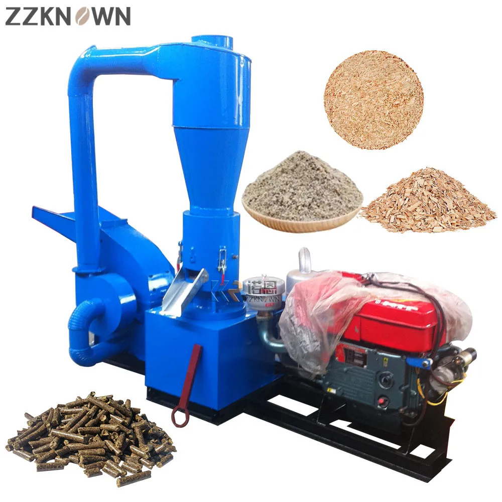 30HP Diesel Sawdust Pellet Mill Factory Supply Small Capacity Processing Wood Pellet Making Machines