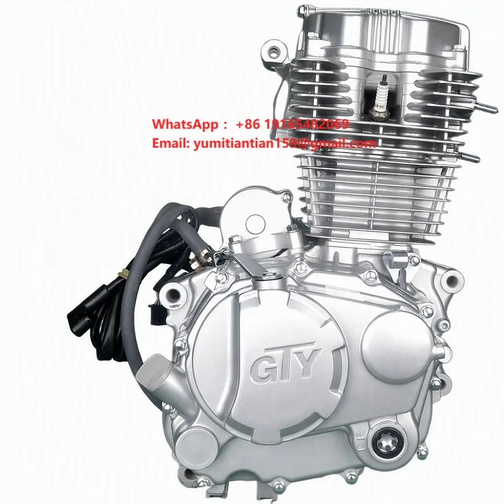 Complete Motorcycle Engine Assembly Air Cooled Six Speed 150cc 175cc 200cc 250cc 300cc Pushrod Single Cylinder Unit