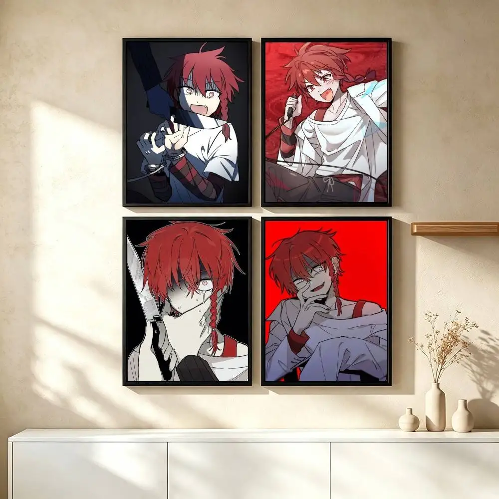 Z-ZENO Remake Aki Maeno Poster Waterproof Wall Art Sticker For Bar Living Room Vintage Decor High Quality Print Gift
