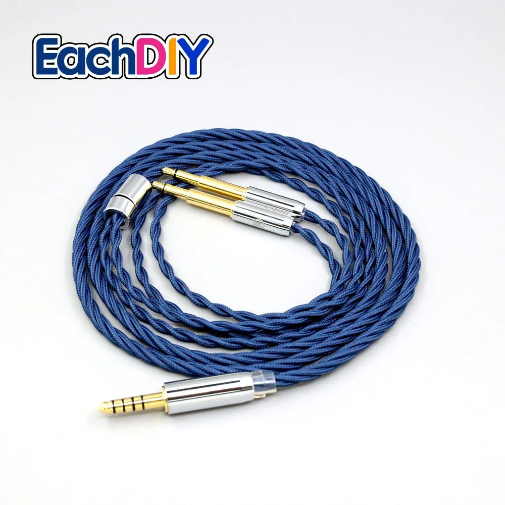 99% Pure Silver OCC Graphene Alloy Full Sleeved Earphone Cable For Meze 99 Classics NEO NOIR Headset Headphone LN008588
