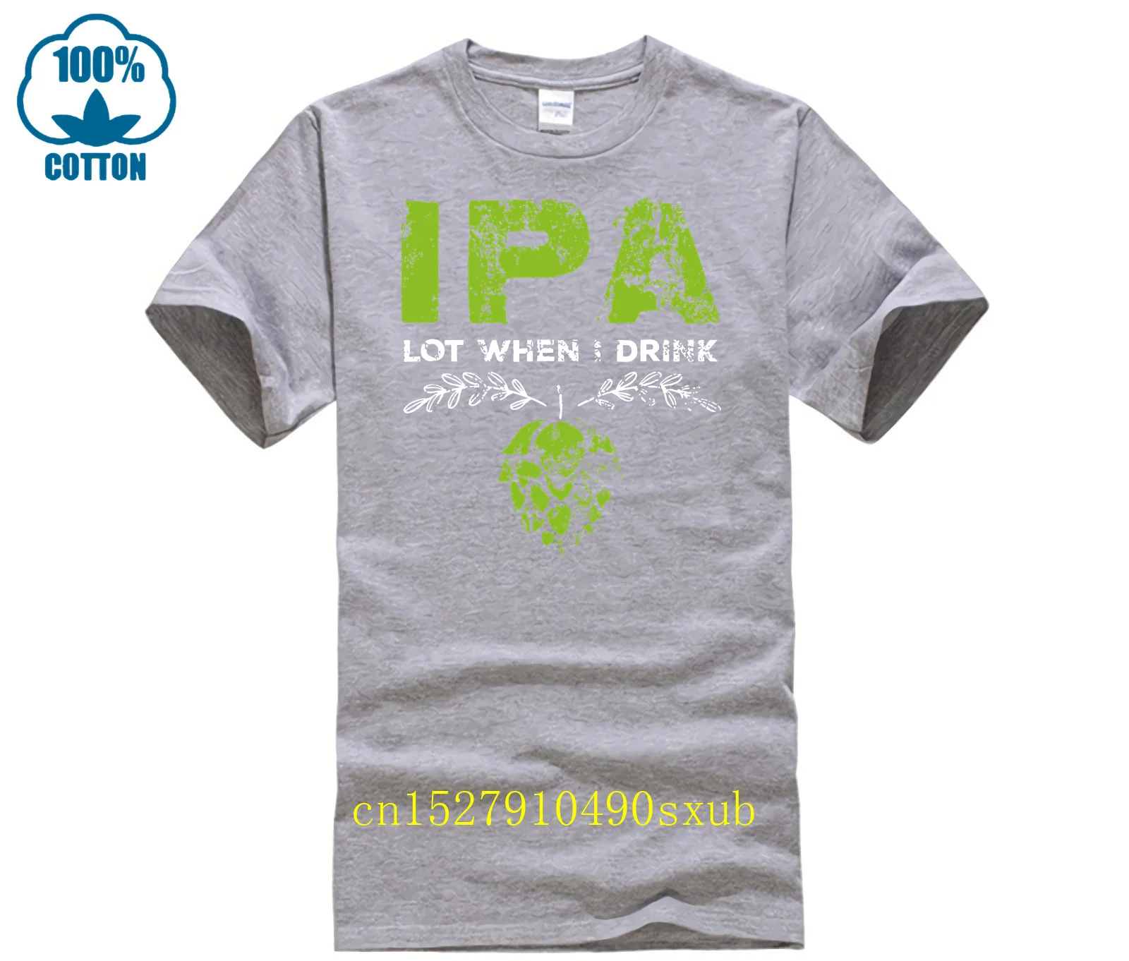 Brand Men Shirt Ipa Lot When I Drink Funny Beer Drinker S Distressed T Shirt