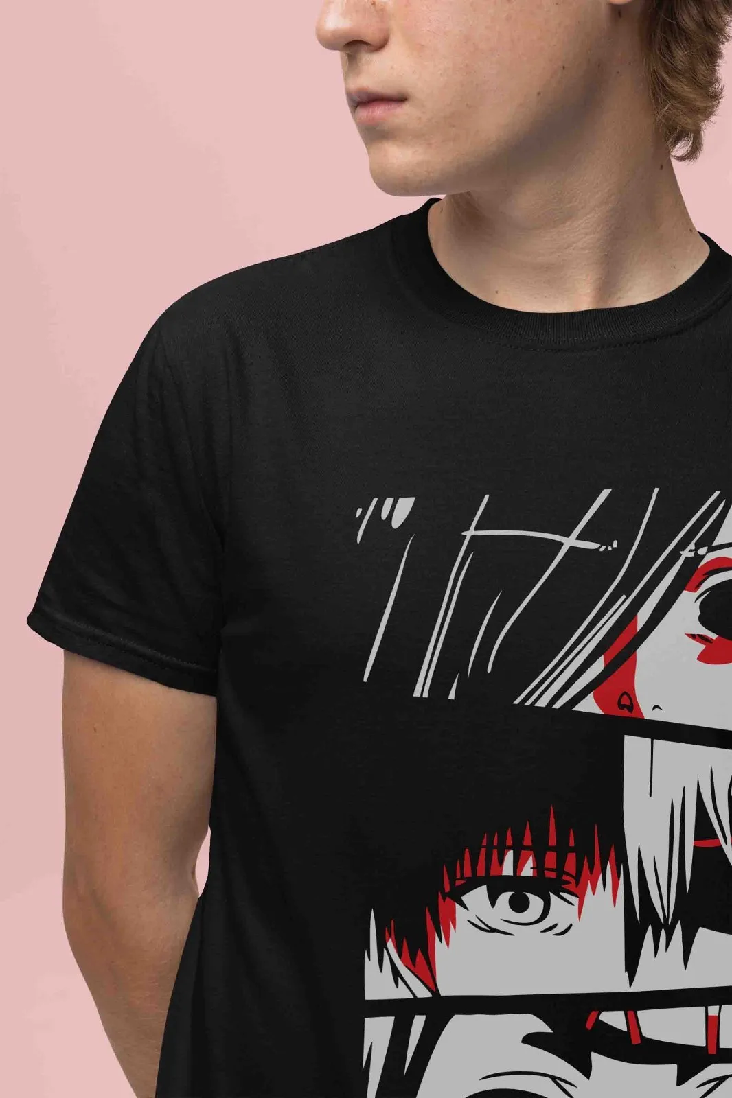 Tokyo Ghoul Shirt Kaneki Ken Tshirt Touka T-Shirt Juuzou Top Horror Anime Tee