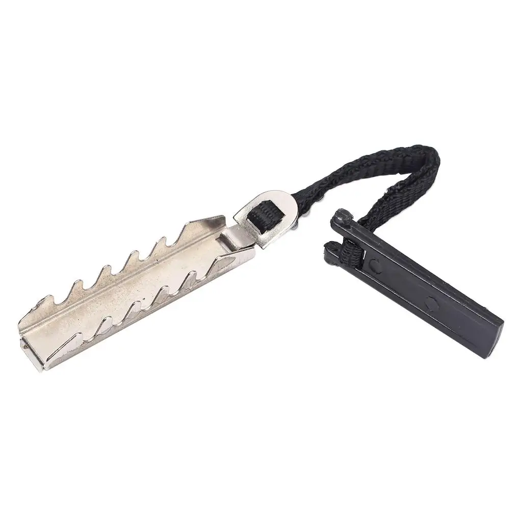 Iron Guitar Capo Key Trigger Clamp Quick Release Black Cotton Cloth Steel for Guitar Effects and Repair