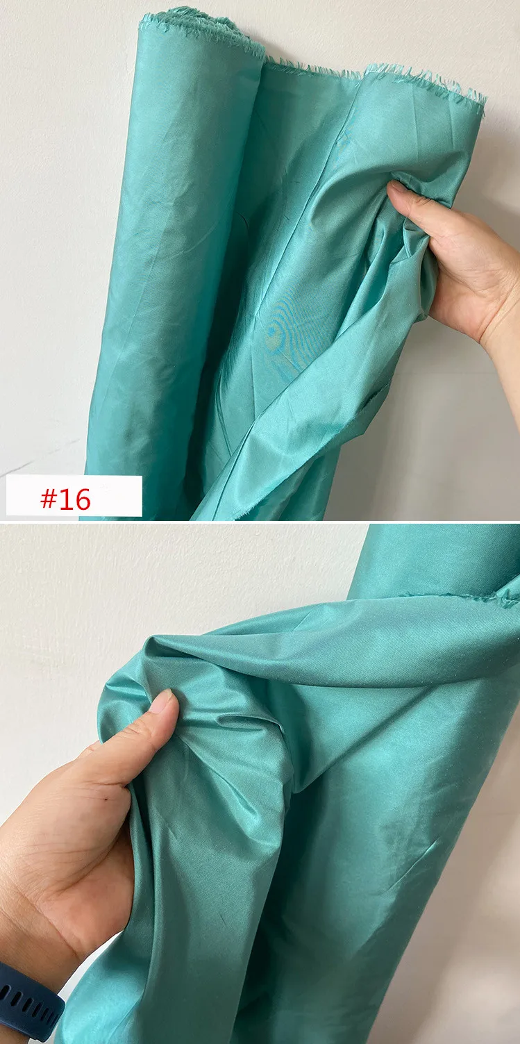 Beliebter, hochwertiger, 100 % reiner Seidenstoff, Taft, einfarbig, einfarbig, für Damen, gesunde Kleidung – Detail 11