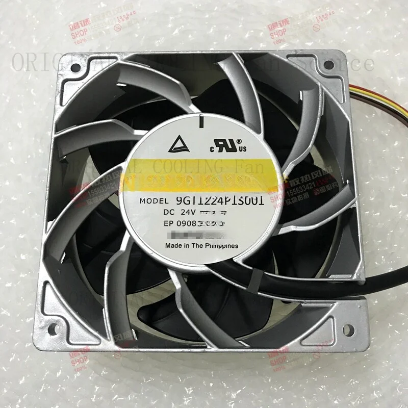 R+  For 9GT1224P1S001 DC24V 1.1A cooling fan 4 wires