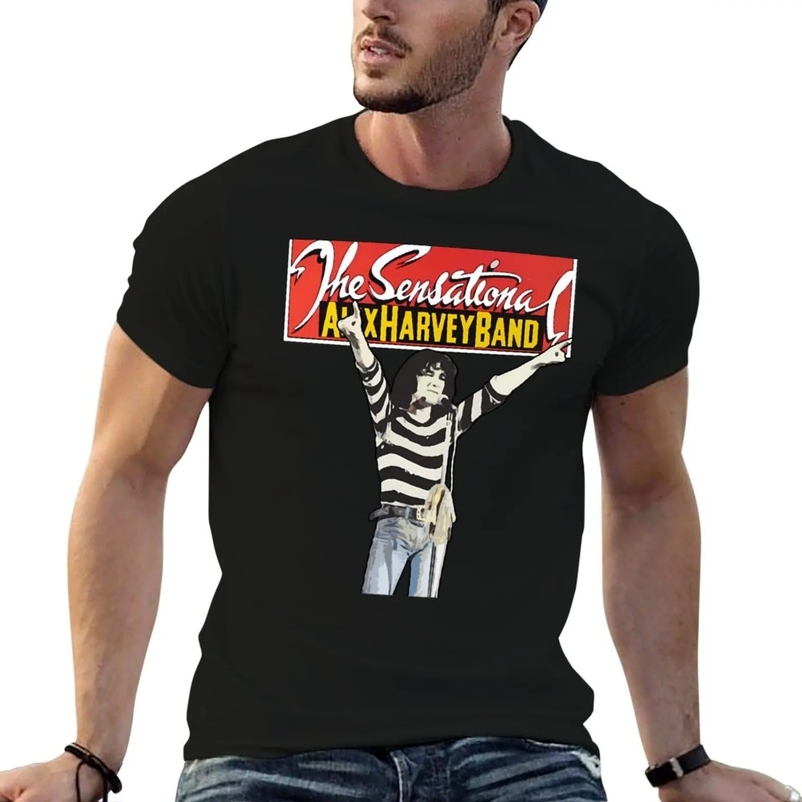 

The Sensational Alex Harvey Band T-Shirt man t shirts high quality luxury brand anime t shirts oversize T-Shirt