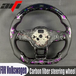 For Volkswagen VW GTI R Rline R-LINE MK7.5 Mk7.5R Golf MK7 GTI Carbon Fiber Customized Steering Wheel LED Display