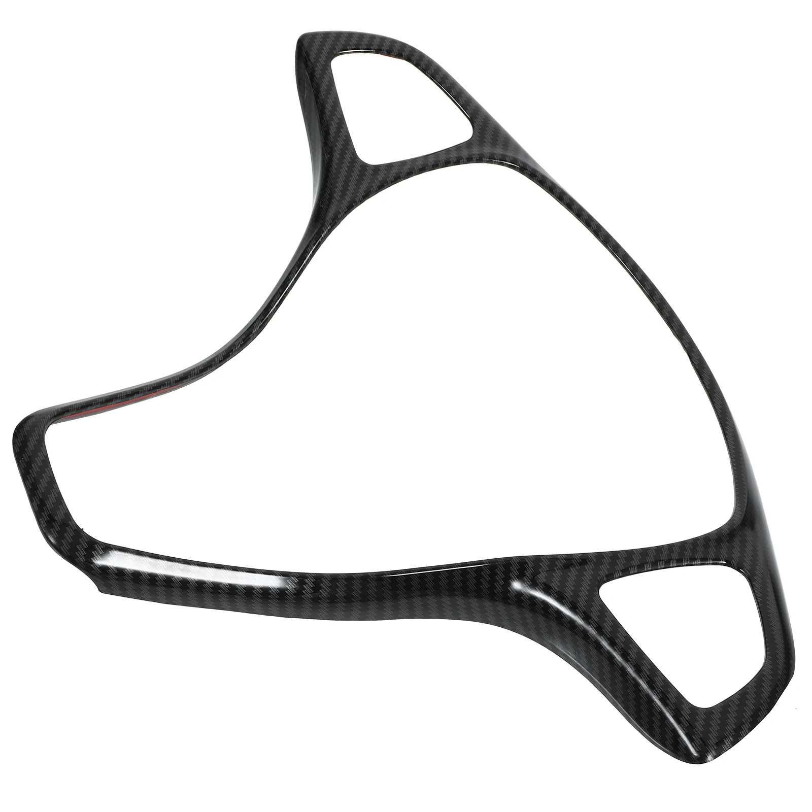 

Stylish Carbon Fiber Car Steering Trim Cover Wheel Decoration Frame Decor Durable Easy Install Non-Damaging Sophisticated Look