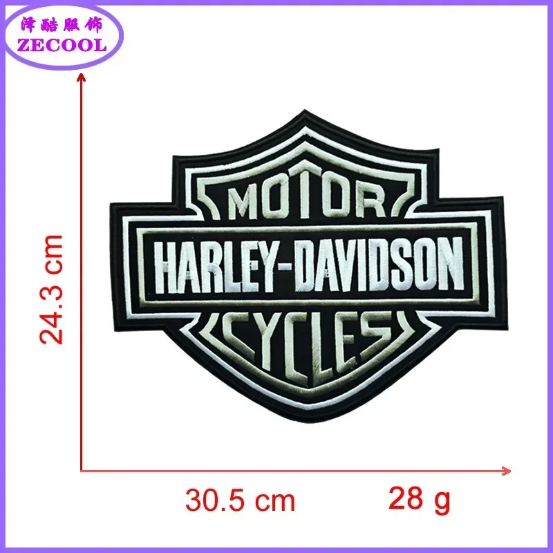 Embroidered Punk Eagle Patche Armband Backpack Badge Hook Backing for Clothing For Harley Davidson Motorcycle parts view 5