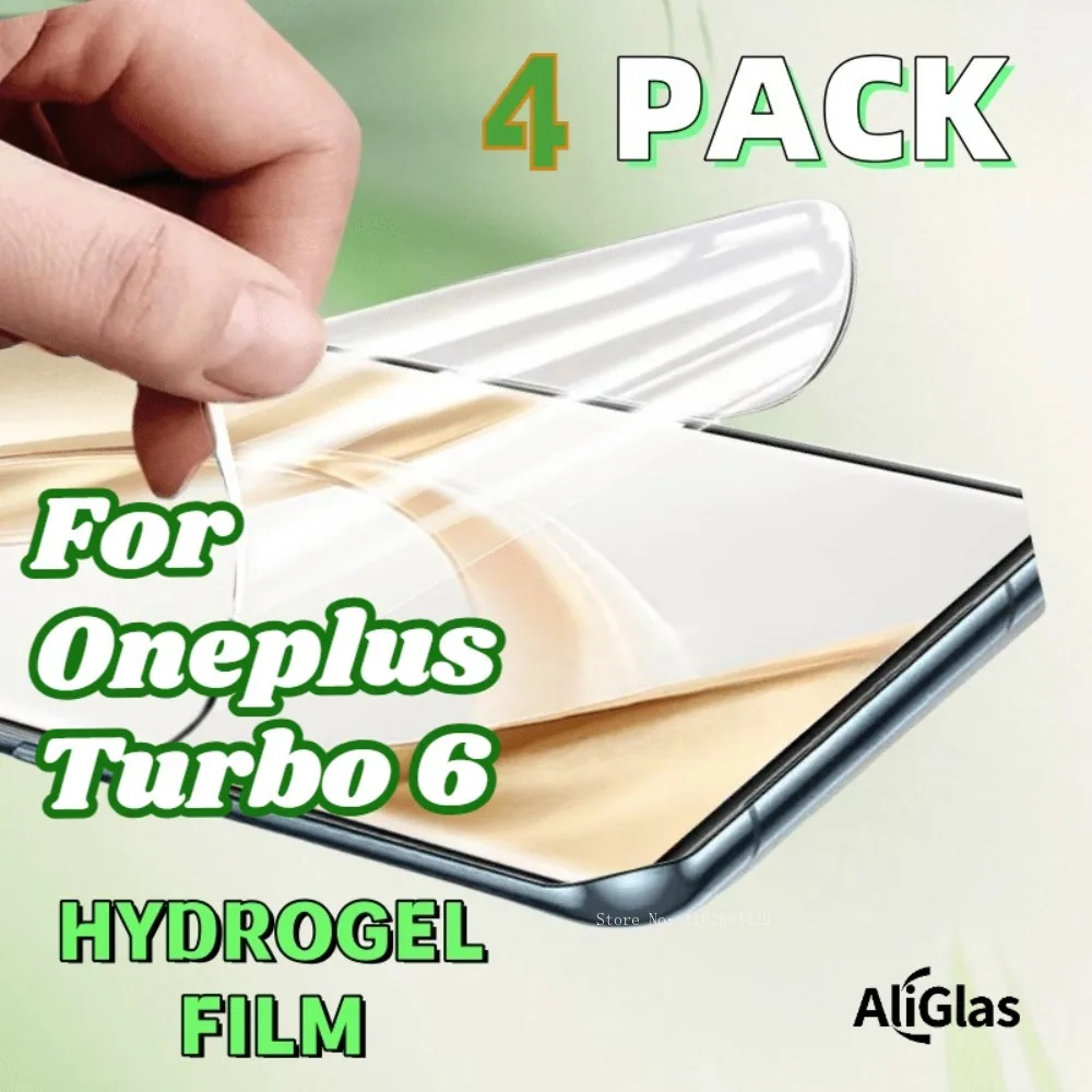 

4Pcs Front Cover Hydrogel Screens Designed for Oneplus Turbo 6 These Screen Protectors Are Scratch-Resistant For Oneplus Turbo 6