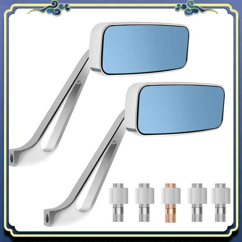 

AU16-Motorcycle Rearview Mirrors Chrome 8/10Mm For Honda Suzuki Yamaha
