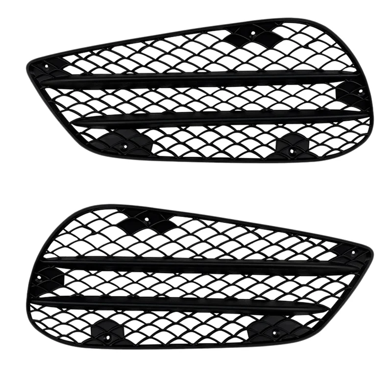 1Pair Car Front Bumper Fog Lamp Grille for E Class W212 E63 2013 2014 2015 Sport Version Only