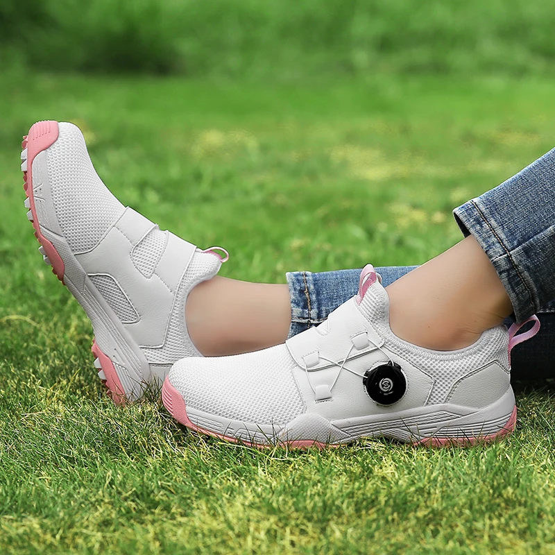 Buty golfowe damskie wygodne tenisówki golfowe Outdoor Walking męskie antypoślizgowe sportowe trampki Zapatos De Golf Profesionales Mujer