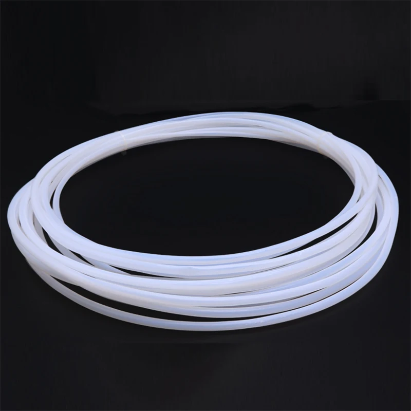 1/5M PTFE Tube For 3D Printer Parts Pipe 1mm 2mm 3mm 4mm 5mm 6mm Insulated Hose Rigid Pipe Temperature Corrosion Resistance 600V