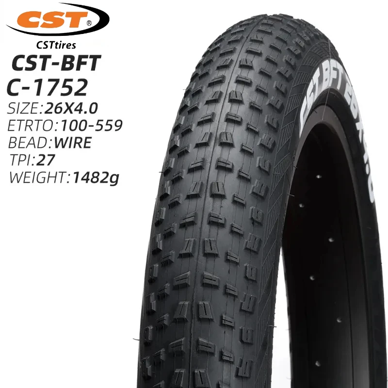 26X4.0 100-559 CST BFT FAT BIKE TYRE FAT BICYCLE TIRE C1752