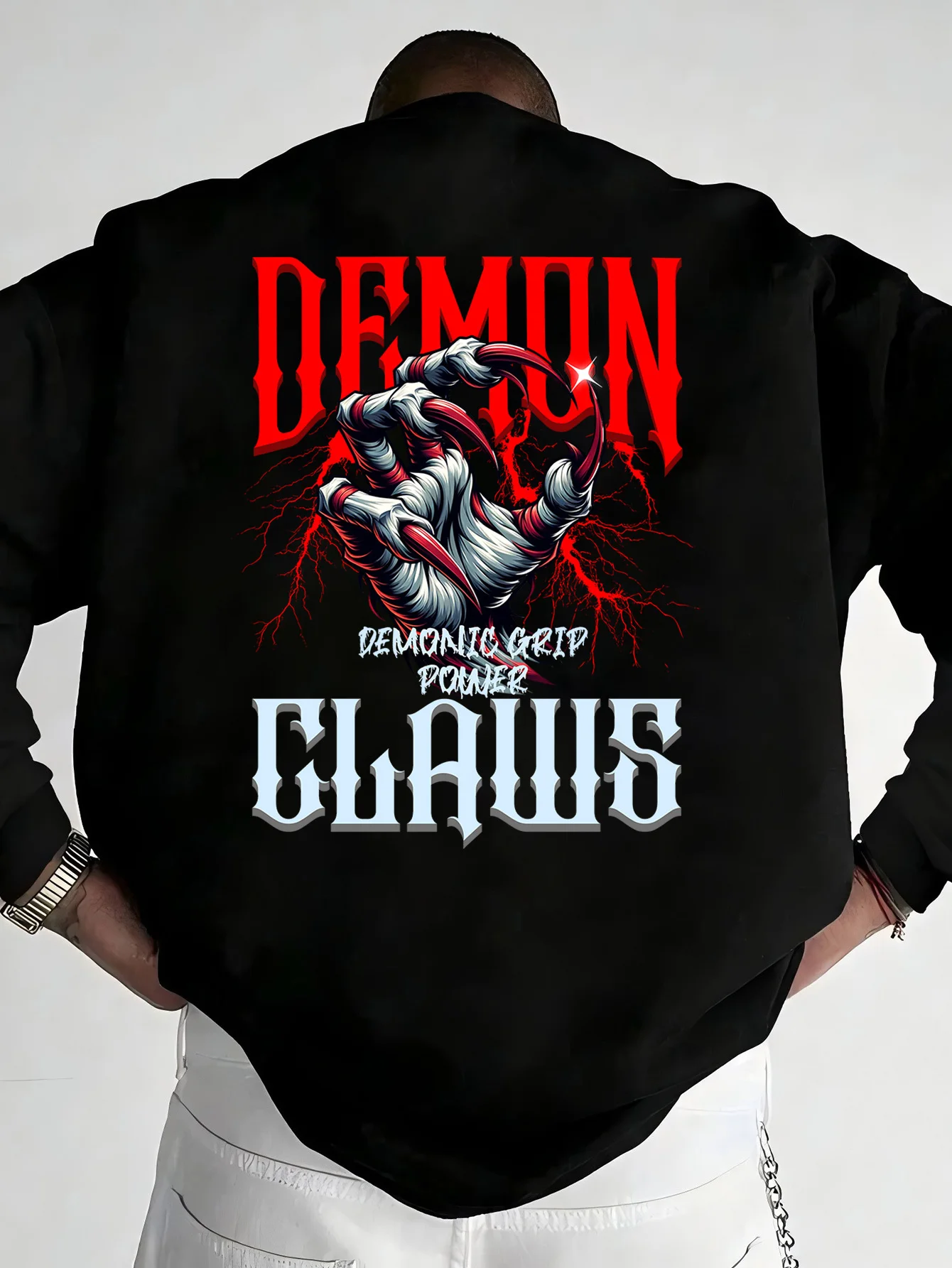 

Claw Graphic Printing Autumn and Winter Men's and Women's Sweatshirts Casual Loose Outdoor Street Sports Training Brand Fashion