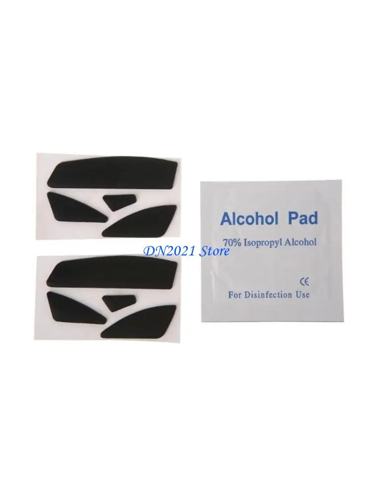 F3KE 0.6mm Mice Feet Mice Skates Pad Replacement for M705 Mouse Skate Stickers Black