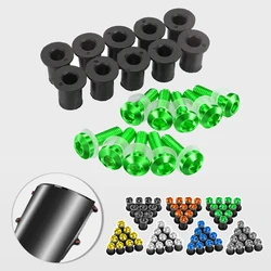 10 Stück m5 Windschutz scheibe Windschutz scheibe Schrauben Schrauben Kits für Kawasaki Ninja zx7r zx6r zx14r zx10r zzr zx636