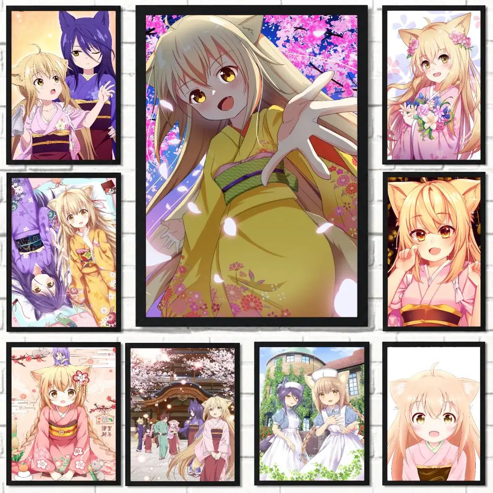 anime K-KONOHANA KITAN-N Poster Self Adhesive Wall Decor for Modern Home Cafe Office and Bar