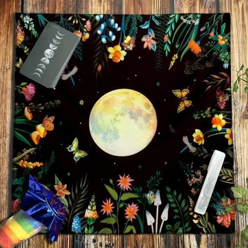 A1A2 لوحة ألعاب لوحة أوراكل الفلكية غطاء الطاولة بطاقة حصيرة التكهنات مفرش المائدة #3