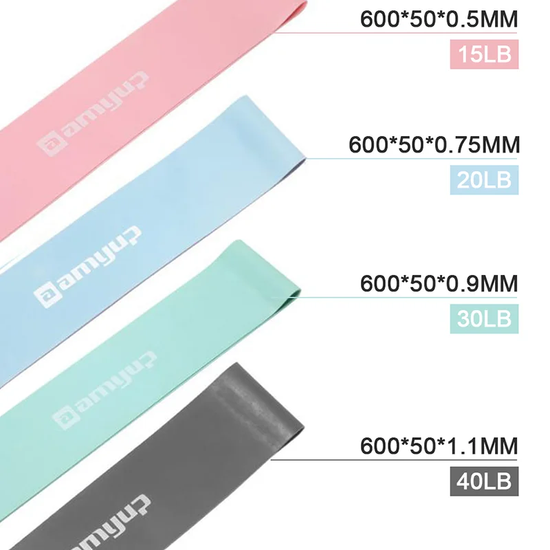 

Portable Glute Thigh Elastic Bands Yoga Gym Equipment Elastic Resistance Booty Workout Bands Anti-Slip Squat Expander Bands