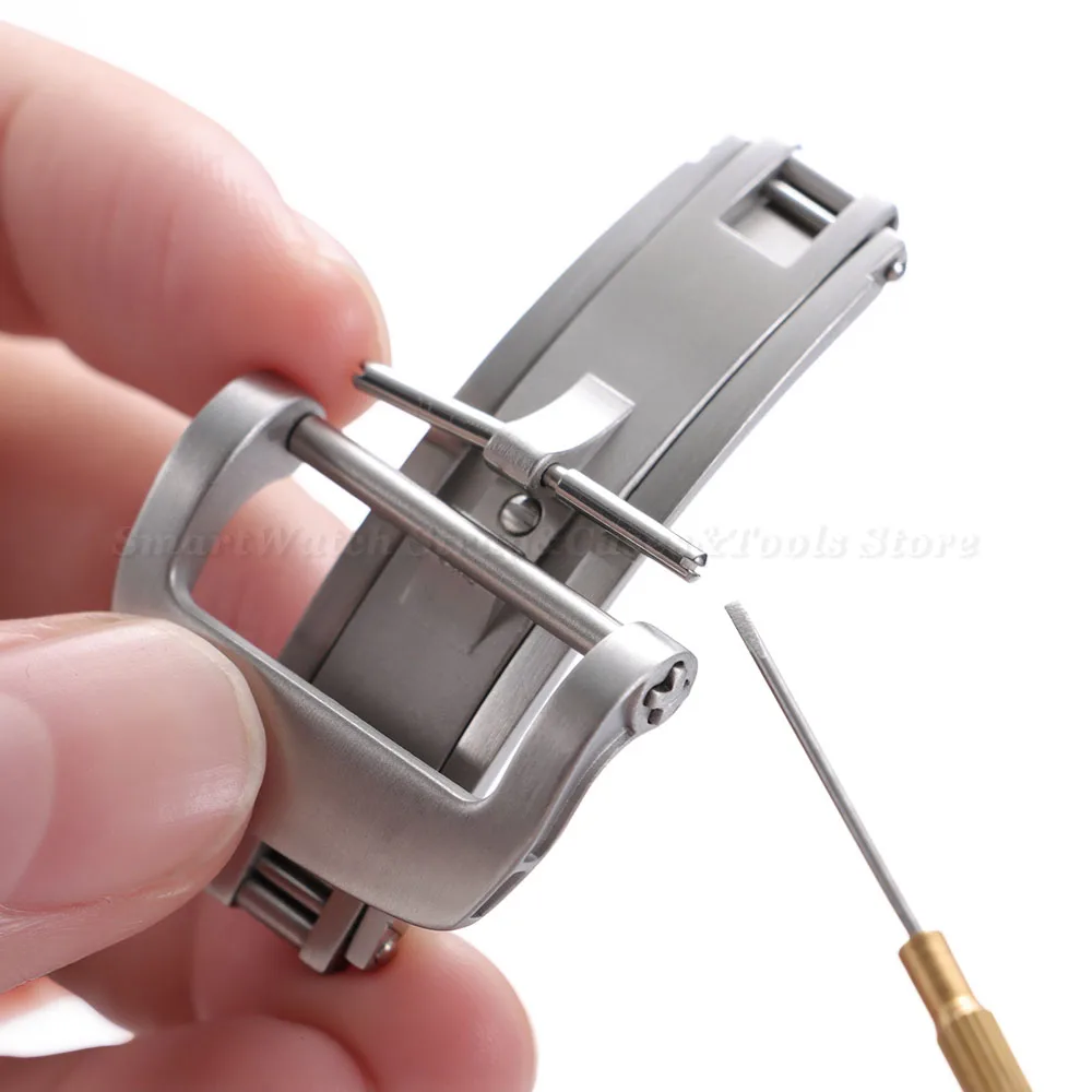 Chiusura deployante con fibbia per orologio in acciaio inossidabile massiccio per Richard Mille 18mm 20mm Fibbia con cinturino in gomma di ricambio per orologi