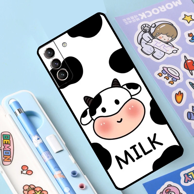 Dairy Cattle Cow Speckle Case For Samsung Galaxy S23 S22 Ultra S21 Plus S8 S9 S10 Note 10 20 Ultra S20 FE S21 FE Cover