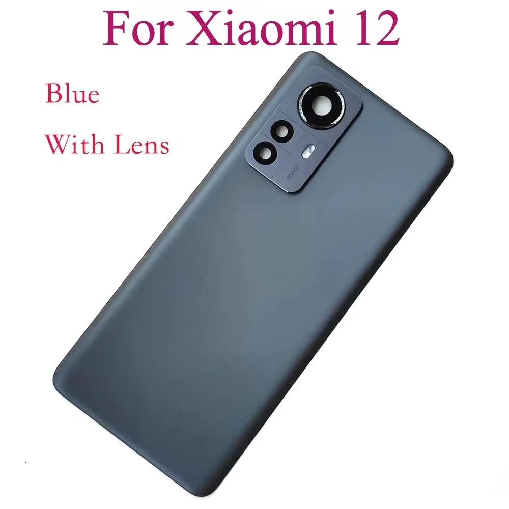 Back Cover Glass For Xiaomi 12 Battery Cover Housing Door Cases For Xiaomi mi12 Back Cover with Camera lens and Sticker image 3